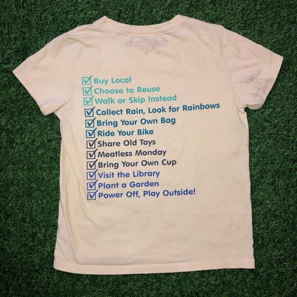 Women’s Yellow ‘Play For The Planet’ Graphic Tee - Picture 2 of 5